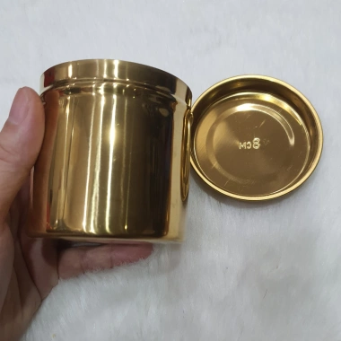 Hũ bông 8cm mạ màu Vàng sang trọng - Siêu phẩm đẳng cấp, giảm giá 48.510₫