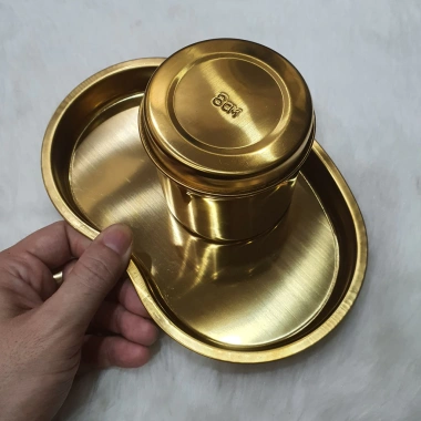 Hũ bông 8cm mạ màu Vàng sang trọng - Siêu phẩm đẳng cấp, giảm giá 48.510₫
