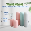 Hũ Đựng Bàn Chải Trụ và Kem Đánh Răng Kiểu Tròn, Kèm 2 Cốc Du Lịch - Giá 10.500 VND