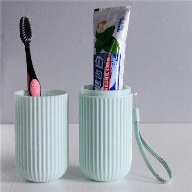 Hũ Đựng Bàn Chải Trụ và Kem Đánh Răng Kiểu Tròn, Kèm 2 Cốc Du Lịch - Giá 10.500 VND 2