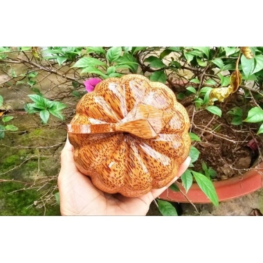 Hũ đựng bánh, mức, kẹo Tết bằng gỗ dừa nguyên khối loại 1 - Giảm còn 120.000 VND 4