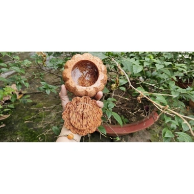 Hũ đựng bánh, mức, kẹo Tết bằng gỗ dừa nguyên khối loại 1 - Giảm còn 120.000 VND 5
