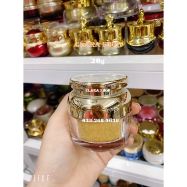 Hủ đựng kem 20g nắp hoa văn tròn - Hủ chiết mỹ phẩm cao cấp, giá 22.000đ