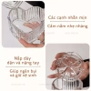 Hũ Đựng Mứt Tết Thủy Tinh Kèm Khay Kim Loại - Đĩa Trái Cây Có Nắp BK49 265.000 4