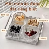 Hũ Đựng Mứt Tết Thủy Tinh Kèm Khay Kim Loại - Đĩa Trái Cây Có Nắp BK49 265.000 7