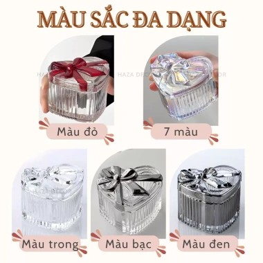 Hũ Đựng Mứt Tết Thủy Tinh Kèm Khay Kim Loại - Đĩa Trái Cây Có Nắp BK49 265.000