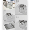 Hũ Đựng Mứt Tết Thủy Tinh Kèm Khay Kim Loại - Đĩa Trái Cây Có Nắp BK49 265.000 10