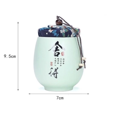Hũ đựng trà gốm sứ men ngọc cao cấp đặc biệt Giang Tô - Thiết kế sang trọng độc đáo, bảo quản hương vị, độ bền cao, giảm giá 118.800 VND 8
