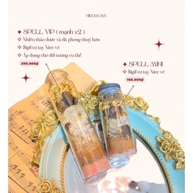 Hũ Lọ Đá May Mắn Spell Jar Combo LYAGEMS - Giá Ưu Đãi 159.000 VNĐ