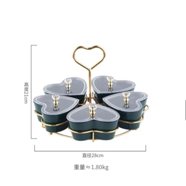 Hũ mứt Tết 2.022 – Khay đựng bánh kẹo, trái cây khô nhựa sang trọng cho phòng khách Haza Home Decor – Giảm 16% 8