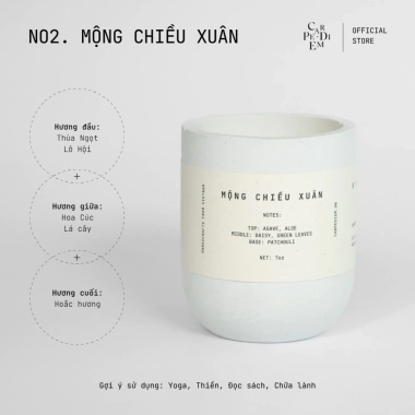 Hũ nến thơm phòng ngủ Carpe Diem hương dịu mát không hoá chất giá 471.420 VND 10 Hũ nến thơm phòng ngủ Carpe Diem hương dịu mát không hoá chất giá 471.420 VND 10