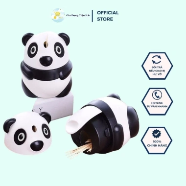 Hũ Tăm Nút Nhấn Gấu Trúc - Lọ Đựng Tăm Gấu Panda Thông Minh, Cao Cấp, Giá 52.000đ
