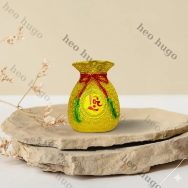 Hũ tiền vàng mini tài lộc may mắn - ống heo tiết kiệm, quà tân gia khai trương, giá ưu đãi 68.000₫ 2