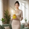 Hũ tiền vàng mini tài lộc may mắn - ống heo tiết kiệm, quà tân gia khai trương, giá ưu đãi 68.000₫ 4