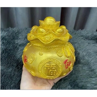 Hũ Vàng Tiết Kiệm 69k - Heo Đất Tài Lộc Trang Trí, Quà Tặng May Mắn, Giảm Giá 2