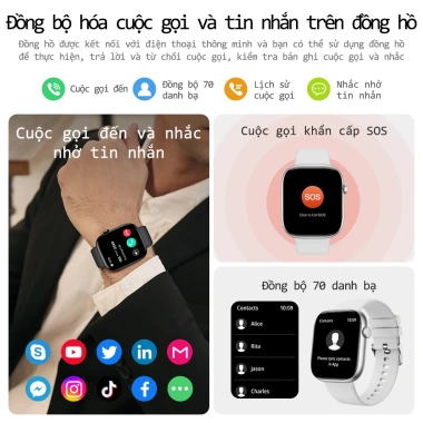 Huafit S10 Đồng Hồ Thông Minh Siêu Mỏng 9.1mm - Đo tốc độ chạy, gọi Bluetooth, theo dõi sức khỏe, chống nước IP68 - Giá 299.000 VND 3