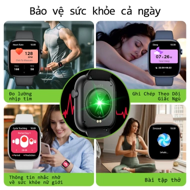 Huafit S10 Đồng Hồ Thông Minh Siêu Mỏng 9.1mm - Đo tốc độ chạy, gọi Bluetooth, theo dõi sức khỏe, chống nước IP68 - Giá 299.000 VND 8