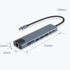 Hub 11 trong 1 Type-C USB 3.0 HD PD VGA RJ45 Audio 3.5mm Sạc nhanh – Giảm tới 95.000₫ 5