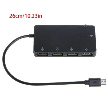 Hub 4 Cổng Micro USB OTG cho Android & Windows - Tương Thích Điện Thoại, Máy Tính Bảng, Giá Ưu Đãi 132.880 VND