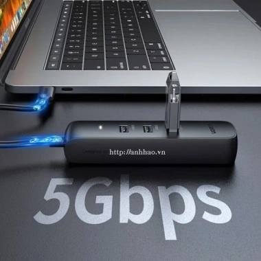 HUB 4in1 Ugreen USB Type C sang 3 USB 3.0 và 1 LAN, chính hãng, 135.000đ