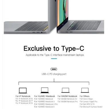 Hub 5 trong 1 Baseus CAHUB-K0G - HDMI, USB-C, USB-A, VGA, SD, Giá 490.000 VND