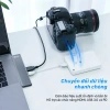 Hub 5 trong 1 TechHome DT1.026 – Sạc nhanh 100W, hỗ trợ USB‑C, HDMI, LAN, USB‑A, tương thích đa thiết bị 3