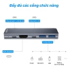 Hub 5 trong 1 TechHome DT1.026 – Sạc nhanh 100W, hỗ trợ USB‑C, HDMI, LAN, USB‑A, tương thích đa thiết bị 7