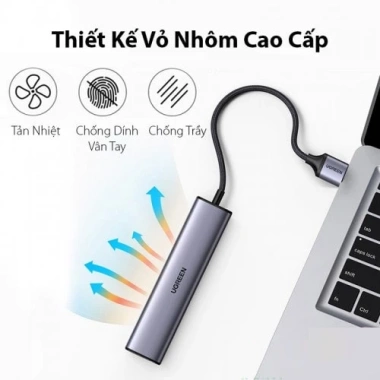Hub 5in1 USB sang LAN 1.000Mbps + 3 cổng USB 3.0 Type-C - Ugreen 60.554, Hàng Chính Hãng, Giá 580.000₫ 7 Hub 5in1 USB sang LAN 1.000Mbps + 3 cổng USB 3.0 Type-C - Ugreen 60.554, Hàng Chính Hãng, Giá 580.000₫ 7
