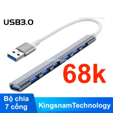 Hub 7 trong 1 USB 3.0 Type-C OTG tốc độ cao - Chuột, bàn phím, chỉ 68.000 VND