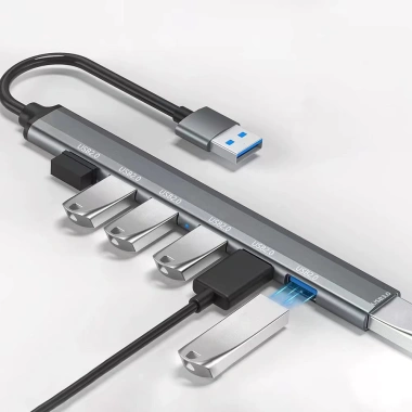 Hub 7 trong 1 USB 3.0 Type-C OTG tốc độ cao - Chuột, bàn phím, chỉ 68.000 VND