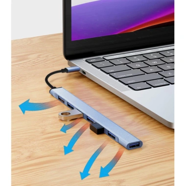 Hub 7 trong 1 USB 3.0 Type-C OTG tốc độ cao - Chuột, bàn phím, chỉ 68.000 VND