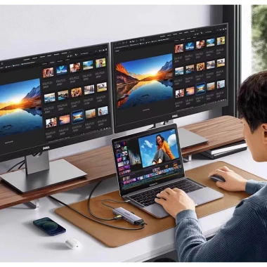 Hub 9 cổng Type-C Ugreen 15.600 - HDMI 4K, VGA, LAN Gigabit, PD 100W, USB 3.0, Đọc thẻ SD/TF - Giá chỉ 1,069,000₫ 9 Hub 9 cổng Type-C Ugreen 15.600 - HDMI 4K, VGA, LAN Gigabit, PD 100W, USB 3.0, Đọc thẻ SD/TF - Giá chỉ 1,069,000₫ 9