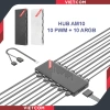 HUB AM10 - Bộ chia 10 cổng PWM + 10 cổng ARGB, tặng dây điều tốc, đồng bộ main, 95k VND 3