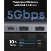 Hub Anker USB-C A83D2 8 trong 1 (4K@60Hz, 10Gbps, PD 100W) – Mở rộng đa năng, bảo hành 18 tháng – Giá 589.610₫ 2