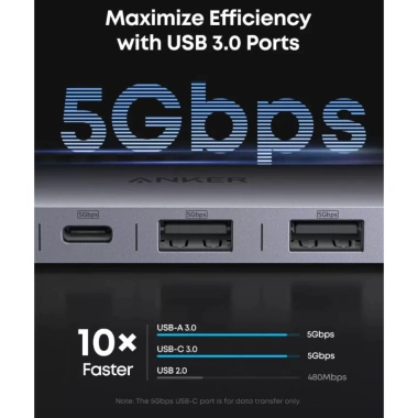 Hub Anker USB-C A83D2 8 trong 1 (4K@60Hz, 10Gbps, PD 100W) – Mở rộng đa năng, bảo hành 18 tháng – Giá 589.610₫ 2