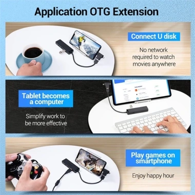 Hub Chia 1x4 USB 3.0 Vention 5Gbps - Nguồn 5V cho HDD, Mouse, Keyboard, Printer 8 Hub Chia 1x4 USB 3.0 Vention 5Gbps - Nguồn 5V cho HDD, Mouse, Keyboard, Printer 8