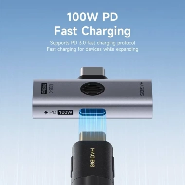 Hub Chia 2 Cổng Type C 10Gbps PD 100W Hagibis TUA09 - Bảo Hành 6 Tháng Giá 270k 7
