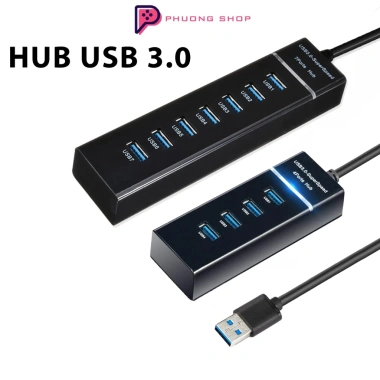 Hub Chia 4 Cổng + 7 USB 3.0, tốc độ 5Gbps, dây dài 30‑120cm – Giá chỉ 54.500₫