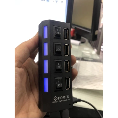 HUB Chia USB 4 Cổng Có Công Tắc và Đèn LED - Giá chỉ 30.000đ, tiết kiệm không gian HUB Chia USB 4 Cổng Có Công Tắc và Đèn LED - Giá chỉ 30.000đ, tiết kiệm không gian
