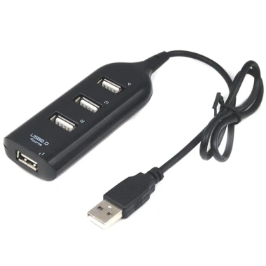 Hub chia USB dạng ổ điện 1 ra 4 cổng, màu đen - Giá ưu đãi 80.000₫, tiết kiệm không gian