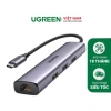 Hub chia USB Type-C 3 cổng USB 3.0 Type-A + LAN Gigabit, vỏ nhôm cao cấp Ugreen 60.600 - 540.000₫
