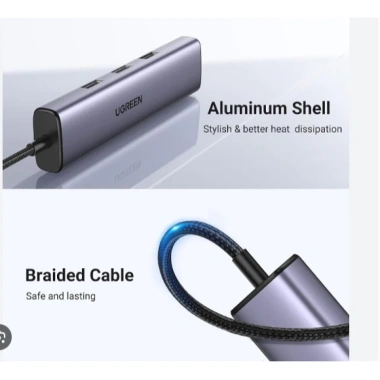 Hub chia USB Type-C 3 cổng USB 3.0 Type-A + LAN Gigabit, vỏ nhôm cao cấp Ugreen 60.600 - 540.000₫ 6