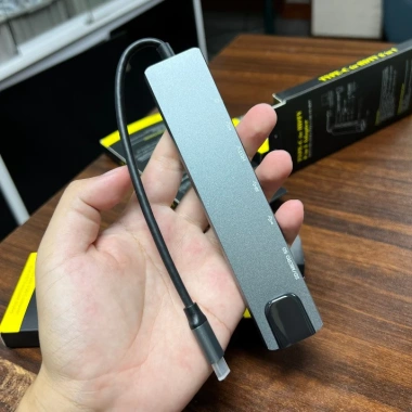Hub chuyển đổi 8 trong 1 USB-C: LAN, HDMI 4K, USB, thẻ nhớ – Giá ưu đãi 360.000đ tại Canhhastore