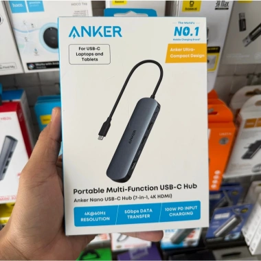 Hub đa năng 7in1 Anker A83D2 4K 60Hz USB‑C – Bảo hành 12 tháng, giảm còn 840.000₫