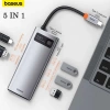 Hub đa năng Baseus Metal Gleam Series 5 in 1 Type-C Docking Station - Giá chỉ 580.000đ, giảm từ 725.000đ