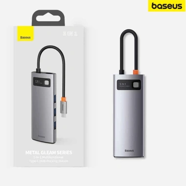 Hub đa năng Baseus Metal Gleam Series 5 in 1 Type-C Docking Station - Giá chỉ 580.000đ, giảm từ 725.000đ 6