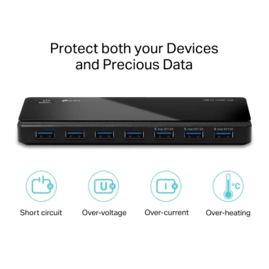 Hub Di Động USB 3.0 TP-Link UH700 Sạc Nhanh Chia 7 Cổng Hàng Chính Hãng 690k