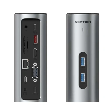Hub mở rộng VENTION đa năng HDMI VGA USB3.1 Type‑C RJ45 SD TF PD - Giá chỉ 2.267.000₫