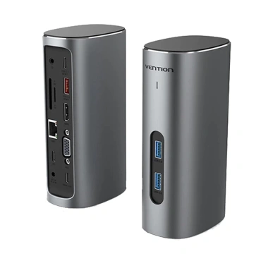 Hub mở rộng VENTION đa năng HDMI VGA USB3.1 Type‑C RJ45 SD TF PD - Giá chỉ 2.267.000₫
