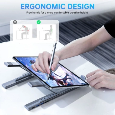 Hub Multi-Interface HDMI 8 trong 1 - Docking Station Hợp kim nhôm cho Laptop, Kết nối nhanh, Giá ưu đãi 509.027₫ 7